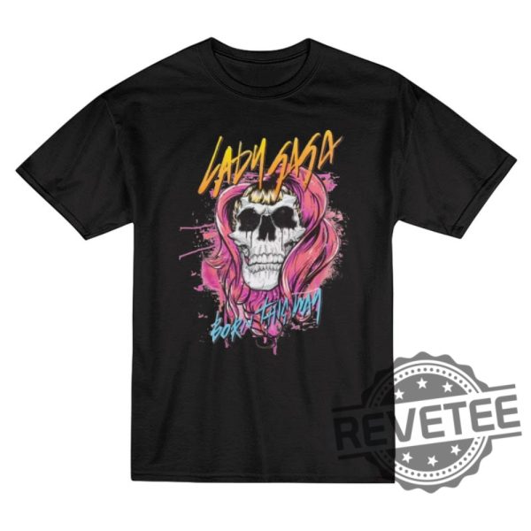 Bruno Mars Wearing A Lady Gaga Shirt Bruno Mars Lady Gaga Born This Way Skull Shirt Hoodie Sweatshirt Collapse Hint Die With A Smile Shirt revetee 3