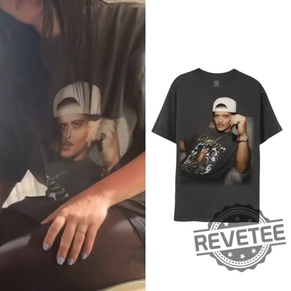 Lady Gaga Collaborated With Bruno Mars Shirt Lady Gaga Wearing Hey Dont Make This Weird T Shirt Hoodie Collapse Hint Die With A Smile Shirt revetee 1