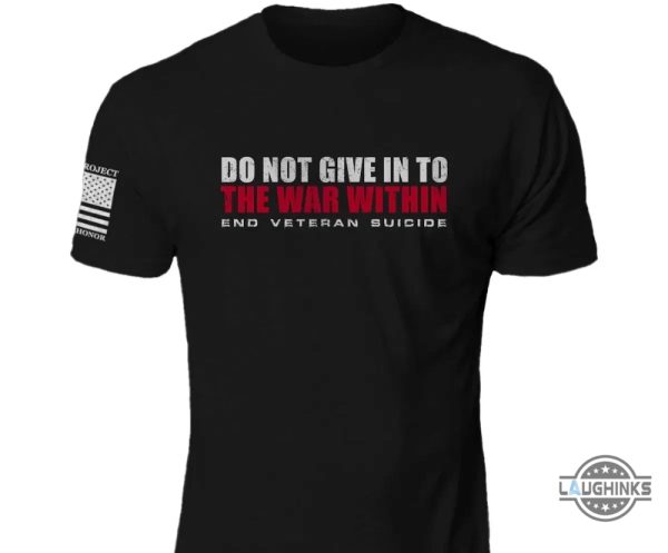 delta flight attendant veteran shirt 2024 do not give in to the war within end veteran suicide american flag shirts laughinks 2