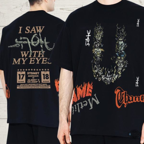 travis scott shirt i saw utopia with my eyes sydney australia circus maximus tour october2024 two sides tee shirt laughinks 1