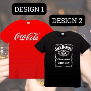 jack daniels shirt and coca cola shirt whiskey and coke shirts easy halloween couples costume laughinks 1