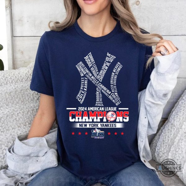 vintage alcs 2024 ny yankees championship t shirt sweatshirt hoodie yankees world series graphic tee shirt laughinks 1