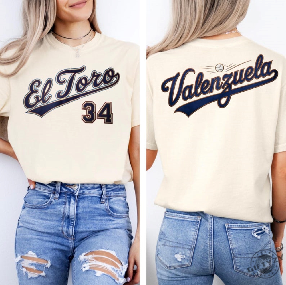 Fernando El Toro Shirt Dodgers Fernondomania Tshirt Rip Fernando Valenzuela Hoodie Baseball 34 Sweatshirt Fernando Valenzuela 34 Rip Shirt