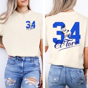 Fernando Valenzuela Shirt 34 Baseball Tribute Tshirt Front Back Memorial Design Hoodie Unisex Shirt giftyzy 2