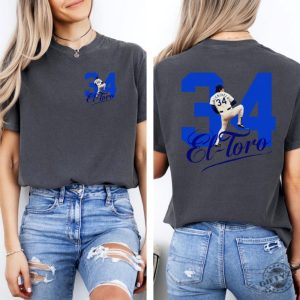 Fernando Valenzuela Shirt 34 Baseball Tribute Tshirt Front Back Memorial Design Hoodie Unisex Shirt giftyzy 6