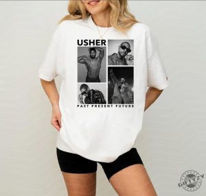 Usher Past Present Future 2024 World Tour Concert Shirt For Usher Fans Usher 2024 Tour Hoodie Usher Concert Tee Shirt Usher Fan Gift Merch giftyzy 2