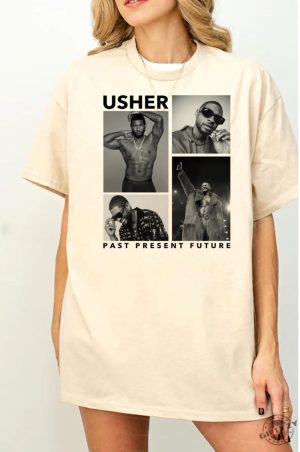 Usher Past Present Future 2024 World Tour Concert Shirt For Usher Fans Usher 2024 Tour Hoodie Usher Concert Tee Shirt Usher Fan Gift Merch giftyzy 5