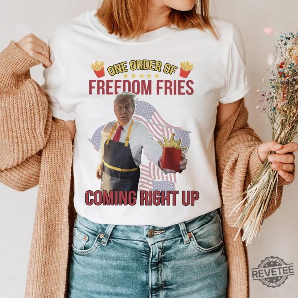 Trump Mcdonald Shirt Pennsylvania Maga Trump 2024 Shirt Gifts For Republican Fast Food Trump Fries Making Fries Presidential Election Tee revetee 1