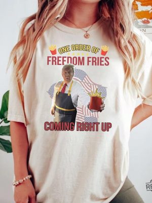 Trump Mcdonald Shirt Pennsylvania Maga Trump 2024 Shirt Gifts For Republican Fast Food Trump Fries Making Fries Presidential Election Tee revetee 2