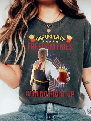 Trump Mcdonald Shirt Pennsylvania Maga Trump 2024 Shirt Gifts For Republican Fast Food Trump Fries Making Fries Presidential Election Tee revetee 3