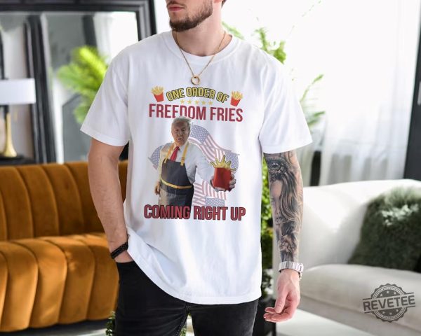 Trump Mcdonald Shirt Pennsylvania Maga Trump 2024 Shirt Gifts For Republican Fast Food Trump Fries Making Fries Presidential Election Tee revetee 5