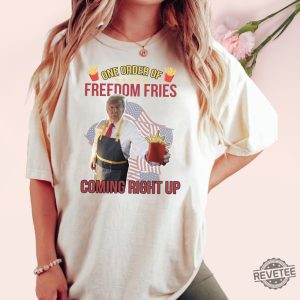 Trump Mcdonald Shirt Pennsylvania Maga Trump 2024 Shirt Gifts For Republican Fast Food Trump Fries Making Fries Presidential Election Tee revetee 9