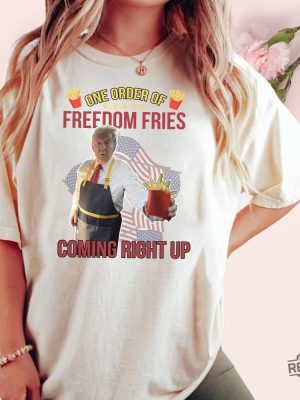 Trump Mcdonald Shirt Pennsylvania Maga Trump 2024 Shirt Gifts For Republican Fast Food Trump Fries Making Fries Presidential Election Tee revetee 9