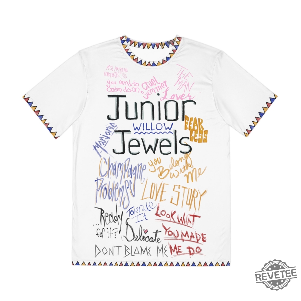 Junior Jewels Ft The Eras Tour Movie Setlist All Over Print Tee Unisex Cut Junior Jewels Shirt Hoodie Sweatshirt