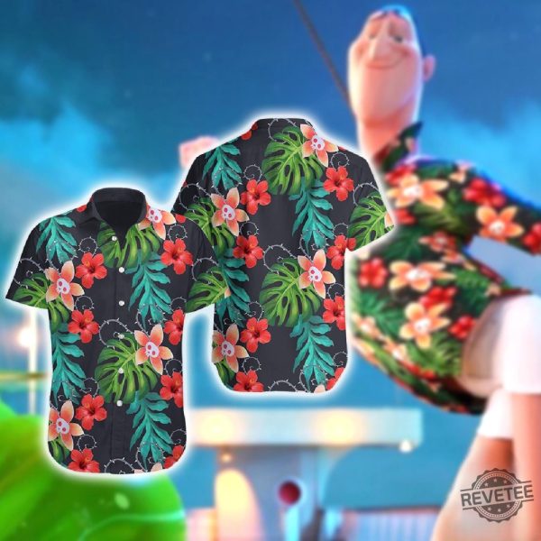 Dracula Hotel Transylvania Hawaii Shirt Hotel Transylvania Shirt Tropical Hawaiian Shirt Summer Hawaiian Shirt Johnny Hotel Transylvania Shirt revetee 1