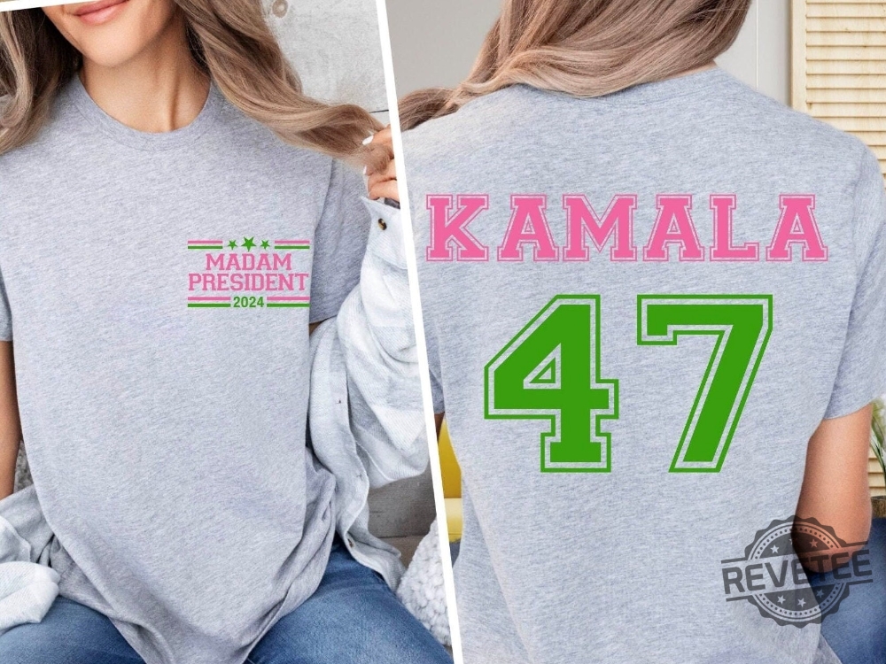 Pink Green Kamala Harris 2024 Shirt Madam President Kamala Harris Shirt Kamala For The People Shirt Kamala Harris Tshirt Hoodie Sweatshirt