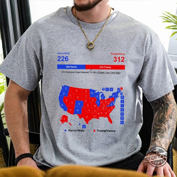 Presidential Election Map 2024 Shirt Show Your Political Interest With Style trendingnowe 1