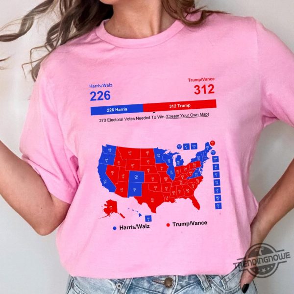 Presidential Election Map 2024 Shirt Show Your Political Interest With Style trendingnowe 2