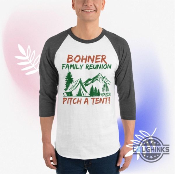 bohner family reunion shirt agatha all along billy maximoff shirt agatha harkness pitch a tent 34 sleeve raglan shirt for kids adults laughinks 2 1