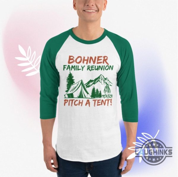 bohner family reunion shirt agatha all along billy maximoff shirt agatha harkness pitch a tent 34 sleeve raglan shirt for kids adults laughinks 3 1