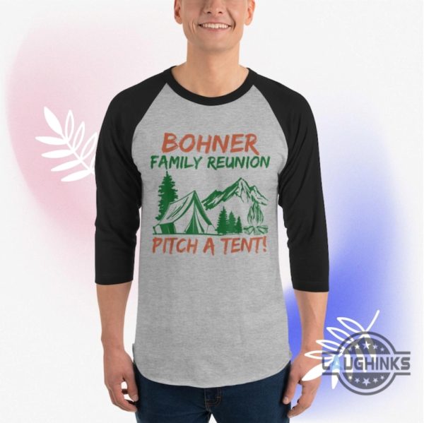 bohner family reunion shirt agatha all along billy maximoff shirt agatha harkness pitch a tent 34 sleeve raglan shirt for kids adults laughinks 5 1