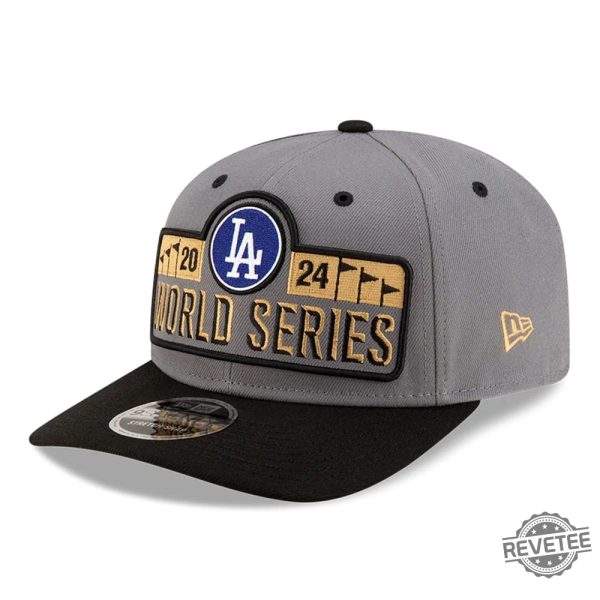 La Dodgers Lcs Champs 9Seventy Stretch Cap Los Angeles Dodgers New Era 2024 National League Champions Locker Room 9Seventy Stretch Hat revetee 1