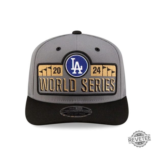 La Dodgers Lcs Champs 9Seventy Stretch Cap Los Angeles Dodgers New Era 2024 National League Champions Locker Room 9Seventy Stretch Hat revetee 2