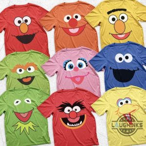 cookie monster shirt group and family matching costumes elmo and friends faces cosplay t shirt sweatshirt hoodie laughinks 8 1