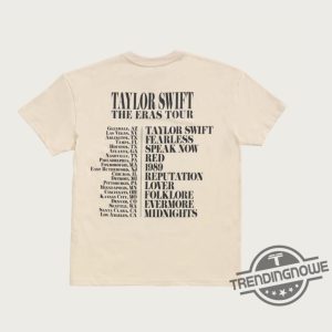 Taylor Swift The Eras Tour Us Dates Shirt Official Tour Merchandise For Swifties trendingnowe 2