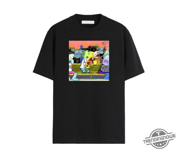 Angry Spongebob Shirt Iconic Cartoon Character With A Twist trendingnowe 1