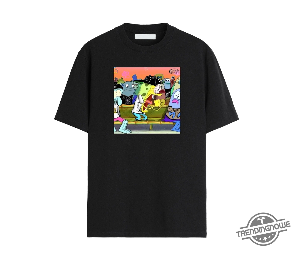 Angry Spongebob Shirt  Iconic Cartoon Character With A Twist