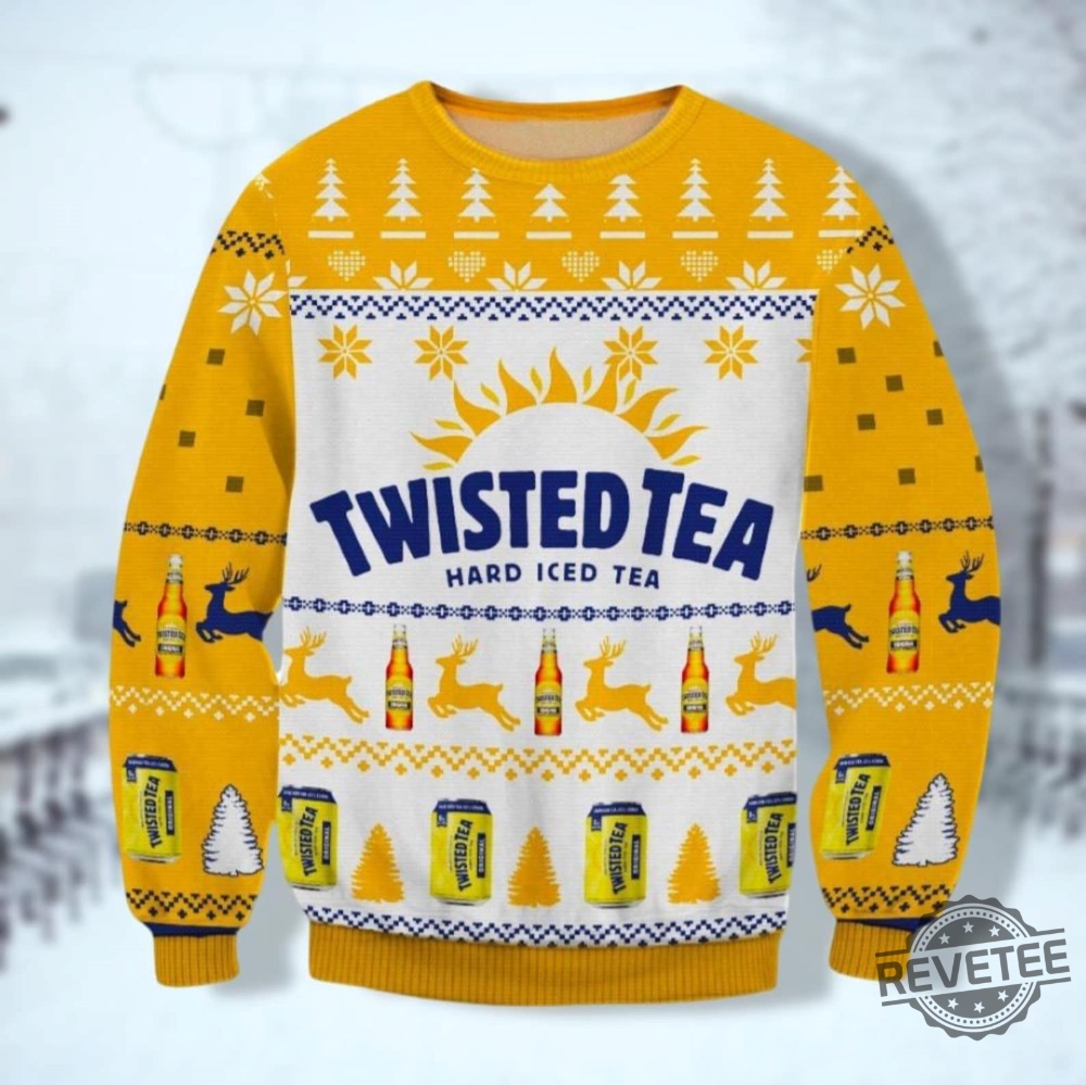 Christmas Twisted Tea Ugly Sweater Christmas Drinking Shirt Twisted Tea Lover Christmas Crewneck Sweater Holiday Xmas Sweater Twisted Tea Shirt