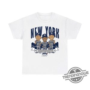 Yankees Stanton Soto Judge League Champions 2024 T Shirt Celebrate The Yankees 2024 Championship Win trendingnowe 2