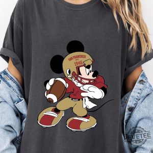 San Francisco 49Ers Mickey Mouse T Shirt Hoodie Sweatshirt Disney Football Tee T Shirt Unique revetee 3