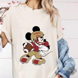 San Francisco 49Ers Mickey Mouse T Shirt Hoodie Sweatshirt Disney Football Tee T Shirt Unique revetee 5