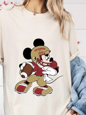 San Francisco 49Ers Mickey Mouse T Shirt Hoodie Sweatshirt Disney Football Tee T Shirt Unique revetee 5