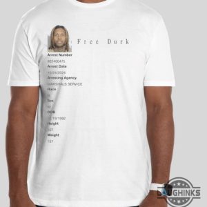 free lil durk t shirt sweatshirt hoodie lil durk arrested shirt with signature on the back laughinks 1