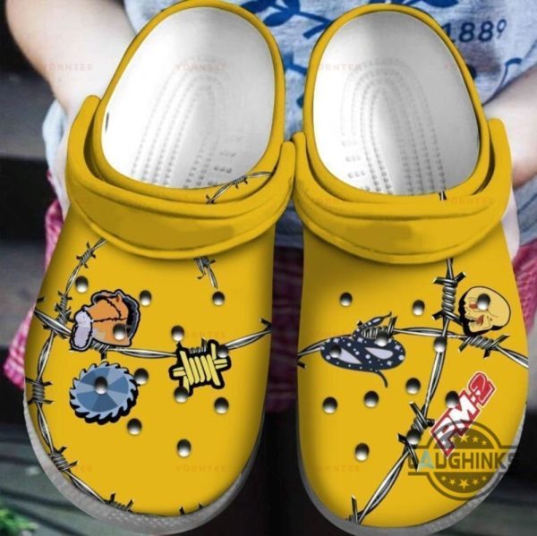 post malone crocs 2024 rapper concert tour yellow clog shoes