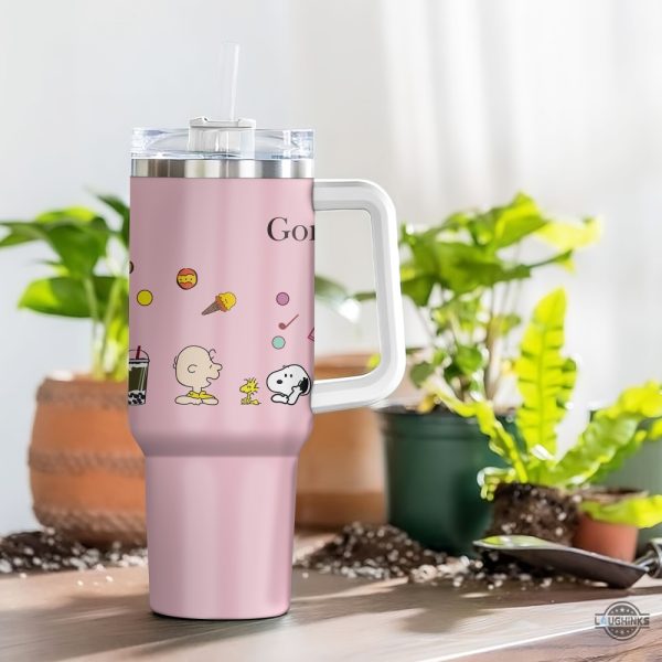 gong cha snoopy tumbler replica snoopy charlie brown and friends tumblers the peanut stanley cup dupe laughinks 3