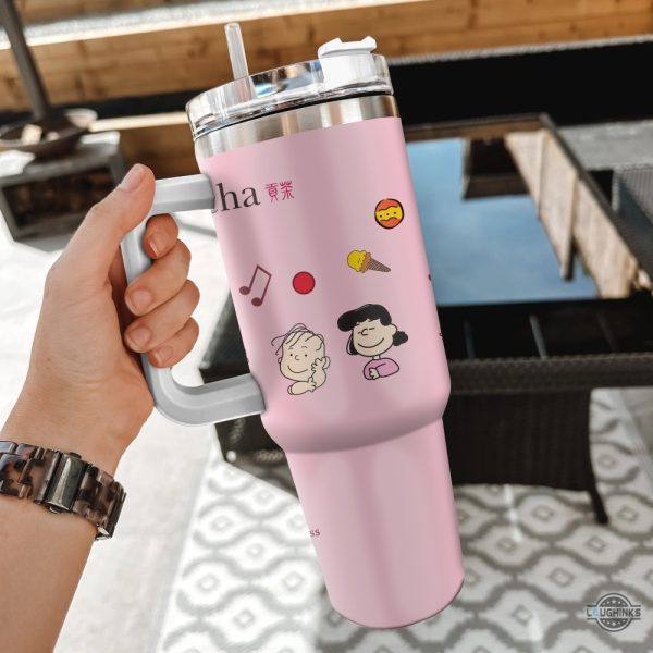 gong cha snoopy tumbler replica snoopy charlie brown and friends tumblers the peanut stanley cup dupe laughinks 5