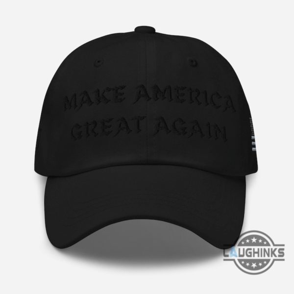 elon musk dark gothic maga hat make america great again embroidered dad hat baseball cap donald trump musk 2024 dark maga hats laughinks 4