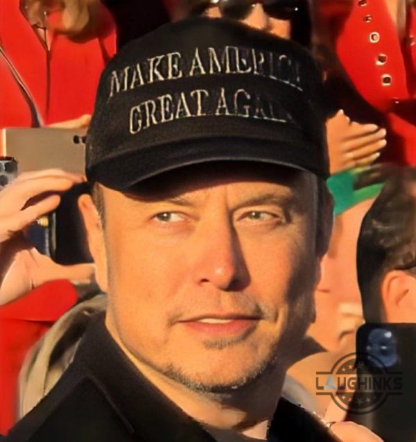 elon musk dark maga trucket hat trump 2024 hat make america great again donald trump cap embroidered or printed usa laughinks 2