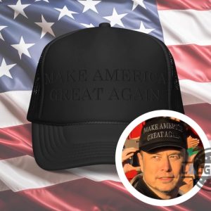 elon musk dark maga trucket hat trump 2024 hat make america great again donald trump cap embroidered or printed usa laughinks 6