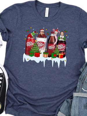 Dr Pepper Christmas Kevin Ralphie Elf Grinch Shirt Christmas Movie Shirt Christmas Home Alone Movie Shirt Xmas Characters Tee Hoodie Sweatshirt revetee 3