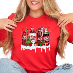 Dr Pepper Christmas Kevin Ralphie Elf Grinch Shirt Christmas Movie Shirt Christmas Home Alone Movie Shirt Xmas Characters Tee Hoodie Sweatshirt revetee 4