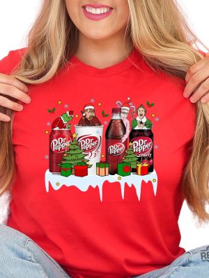 Dr Pepper Christmas Kevin Ralphie Elf Grinch Shirt Christmas Movie Shirt Christmas Home Alone Movie Shirt Xmas Characters Tee Hoodie Sweatshirt revetee 4