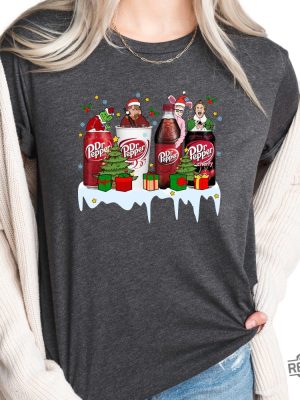 Dr Pepper Christmas Kevin Ralphie Elf Grinch Shirt Christmas Movie Shirt Christmas Home Alone Movie Shirt Xmas Characters Tee Hoodie Sweatshirt revetee 5