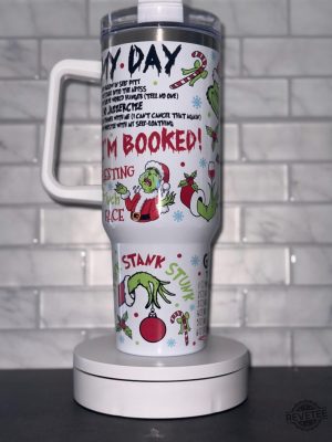 Grinch To Do List My Day Stanley Tumbler Christmas 40Oz Tumbler Grinch Stanley Cup Grinch Stanley Tumbler Grinch Tumbler Cup Grinch 40 Oz Tumbler revetee 5