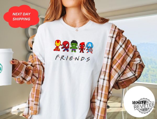 Superhero Friends Shirt Cute Avengers Shirts Marvel Avenger Shirt Superhero T Shirt Christmas Shirt Ironman Avengers Friends Shirt Superhero Shirt revetee 1