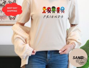 Superhero Friends Shirt Cute Avengers Shirts Marvel Avenger Shirt Superhero T Shirt Christmas Shirt Ironman Avengers Friends Shirt Superhero Shirt revetee 2